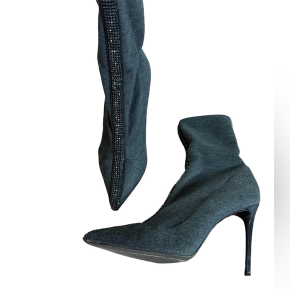 Le Silla, Limited Edition, Grey Crystal, Ankle Boot, Made in Italy, 8-8.5 (38.5) - Picture 4 of 12